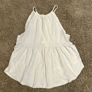American Eagle Cream high neck Tank Top sz Small